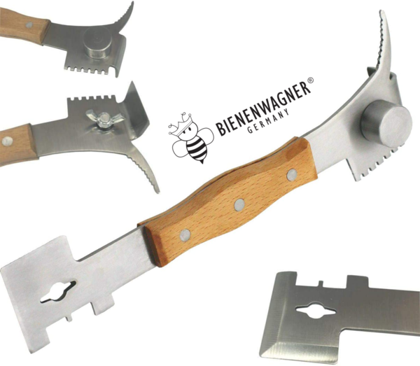 Imker Werkzeug Stockmeißel Wagenheber Wabenkratzer Multifunktionswerkzeug Allroundtalent mit Hammer