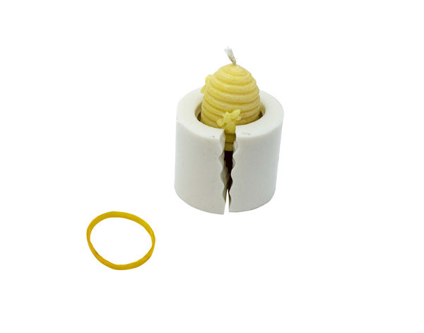 Silikon Kerzengießform kleiner Bienenkorb 5cm  Kerzenherstellu Silikonform - für Bienenenwachskerzen